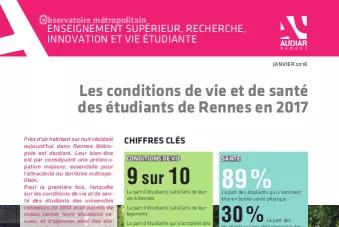Les conditions de vie et de santé des étudiants de Rennes en 2017