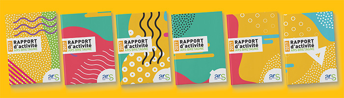 Couverture Rapport activité 2017 ARS Bretagne : un exemplaire unique
