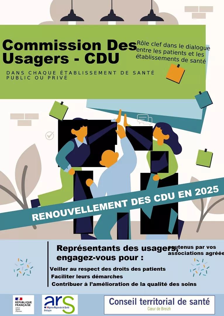 Commission des usagers (CDU) dans chaque établissement de santé public ou privé