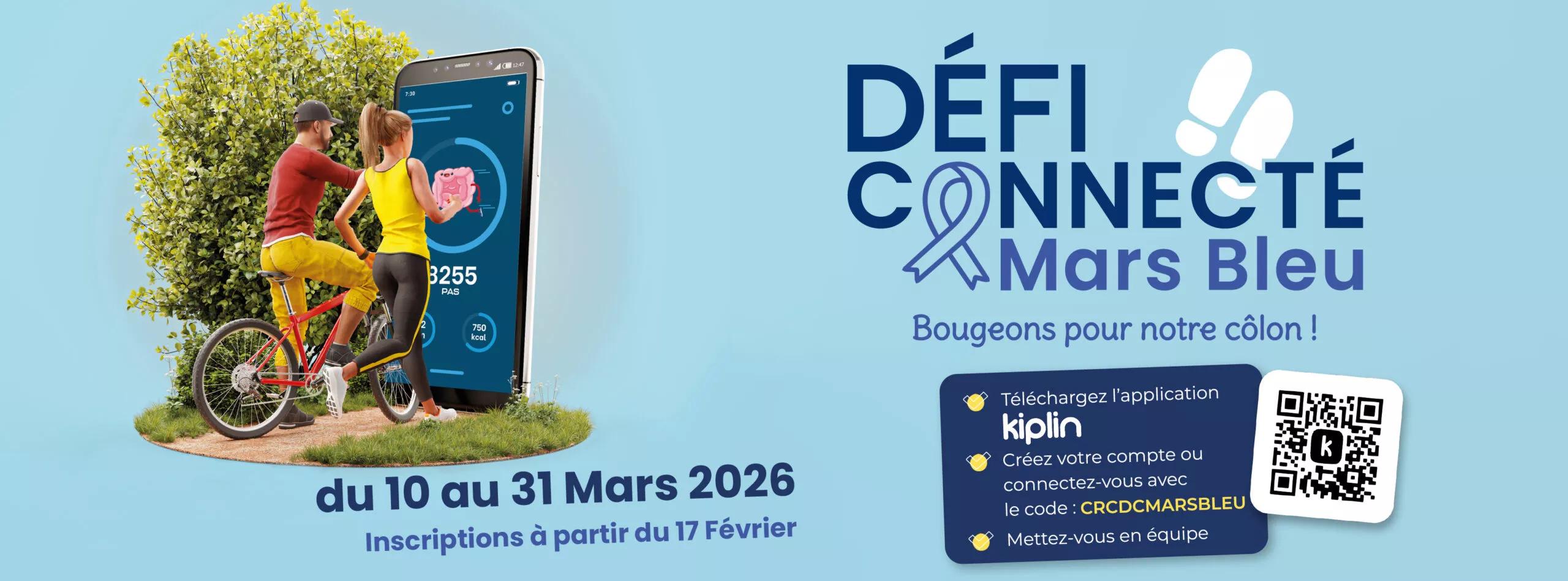 Défi connecté Mars bleu - description détaillée ci-dessous.