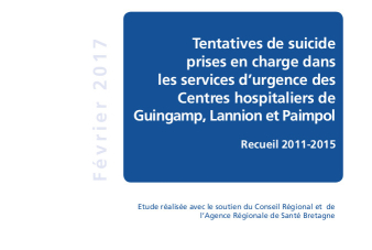 Une - Partenariat -  Tentatives de suicide prises en charge dans les services d’urgence