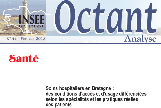 Partenariat - Soins hospitaliers en Bretagne (INSEE)