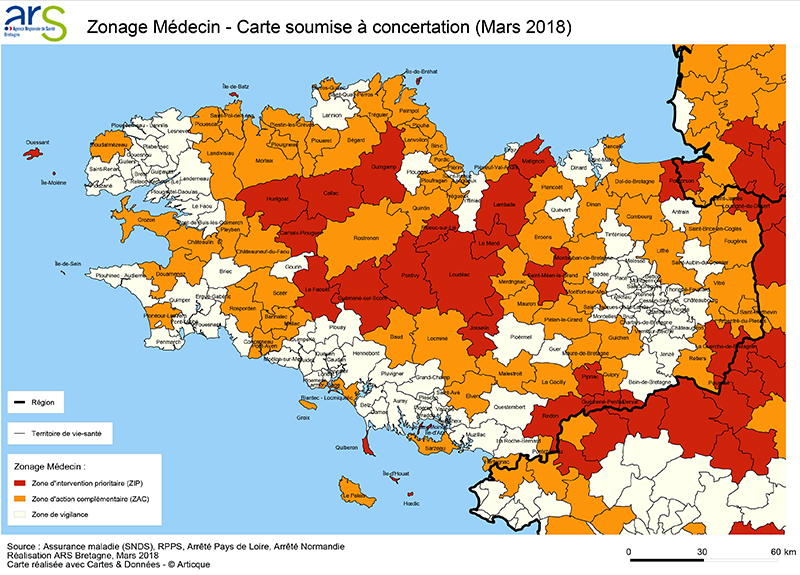 Zonage mdecin - projet de cartographie