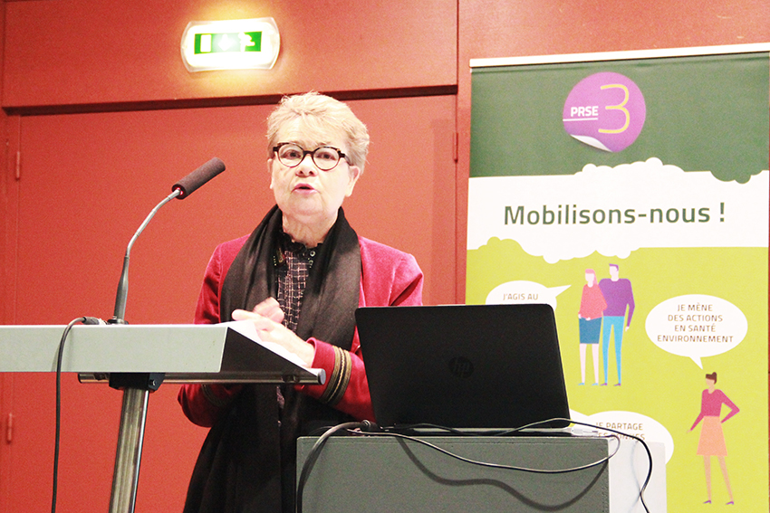 Anne-Yvonne Even, directrice de la Délégation départementale d'Ille-et-Vilaine de l'ARS Bretagne, a introduit la matinale radon 