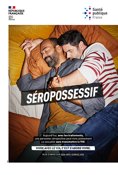 Campagne SPF "vivre avec le VIH"