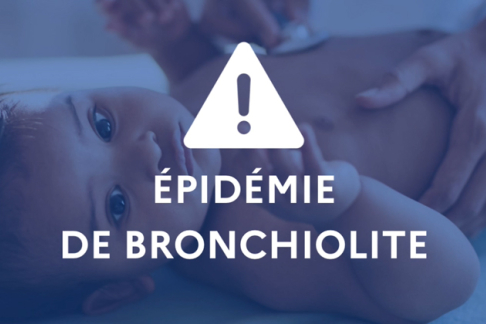 Epidémie de bronchiolite et image avec bébé