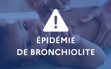 Epidémie de bronchiolite et image avec bébé