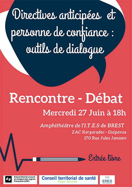 Affiche débat public CTS Finistère directives anticipées