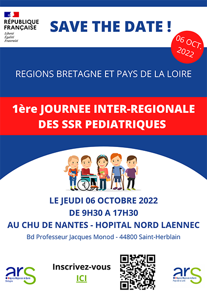 Save the date journée SSR pédiatriques 6 octobre 2022
