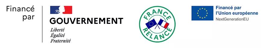 Financé par : Gouvernement, France Relance, Union Européenne Next génération UE