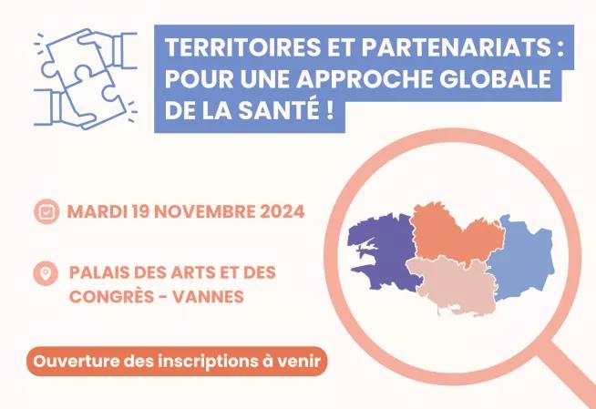 Journée régionale Promotion de la santé et prévention, mardi 19 novembre 2024 au Palais des arts de Vannes