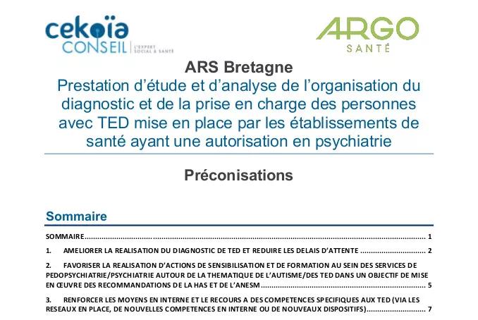 Diagnostic et prise en charge des troubles envahissants du développement en psychiatrie