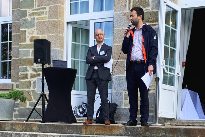 Jean-Baptiste Calcoen, Directeur de la CPAM d'Ille-et-Vilaine et David Le Goff, Directeur de la Délégation départementale d'Ille-et-Vilaine de l'ARS Bretagne