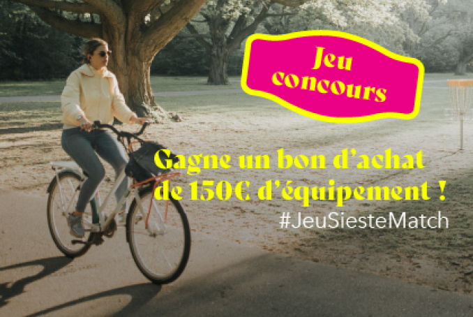 Jeu concours, gagne un bond'achat de 150€ d'équipement ! Jeu, sieste, match