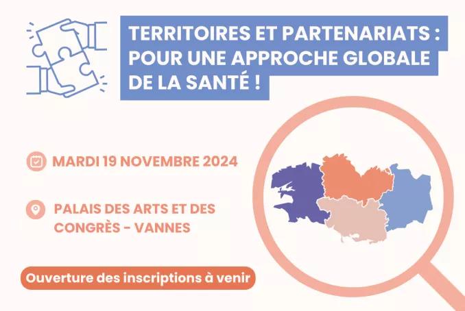 Journée régionale Promotion de la santé et prévention, mardi 19 novembre 2024 au Palais des arts de Vannes